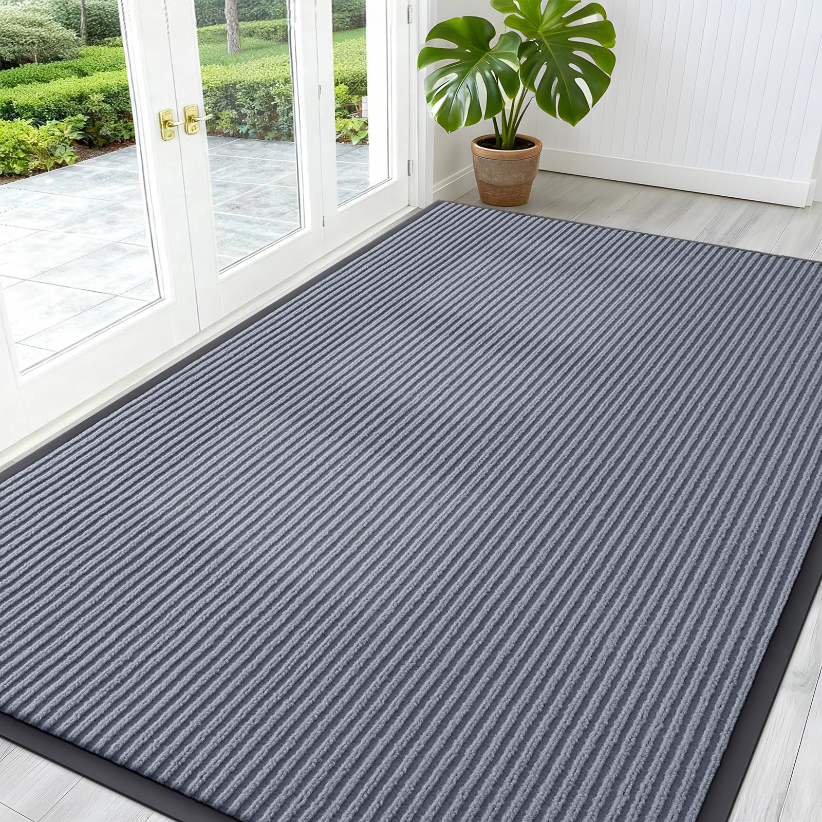 OLANLY Front Door Mat Indoor Outdoor Entrance, Waterproof Heavy Duty Doormat, Fade Resistant, Low Profile, Easy Clean Patio Porch Welcome Floor Mats for Entry, 29.5x17, Beige — view 202