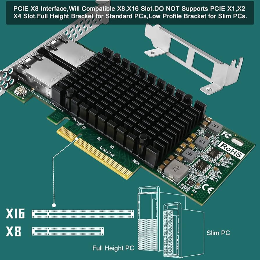 10GbEイーサネットサーバー LANカード 2ポート　X540T2 Amazon | 10GbEイーサネットサーバー LANカード X540T2 デュアル