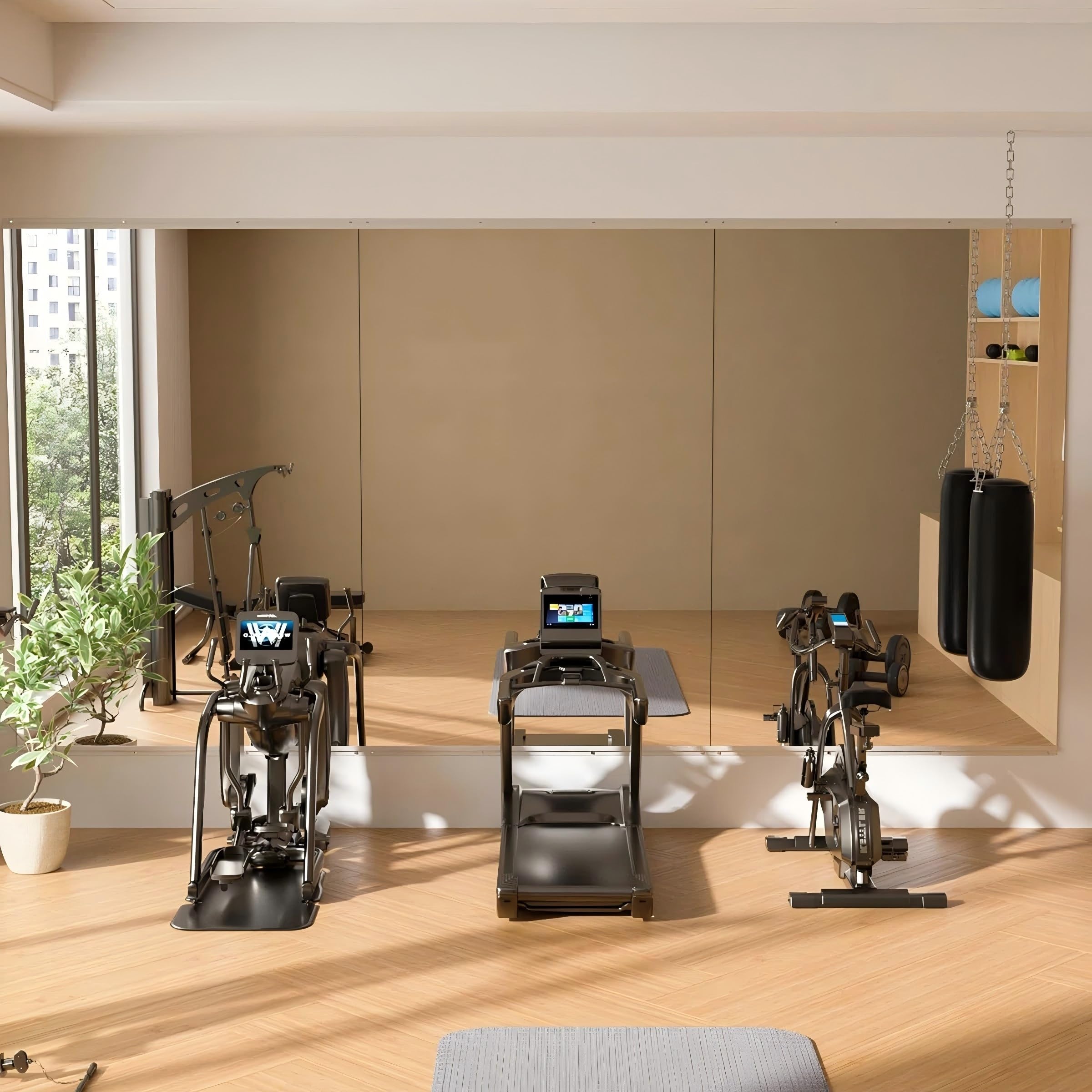Amazon.co.jp: ROOMTEC ワークアウトミラー ホームジム用 30インチ x