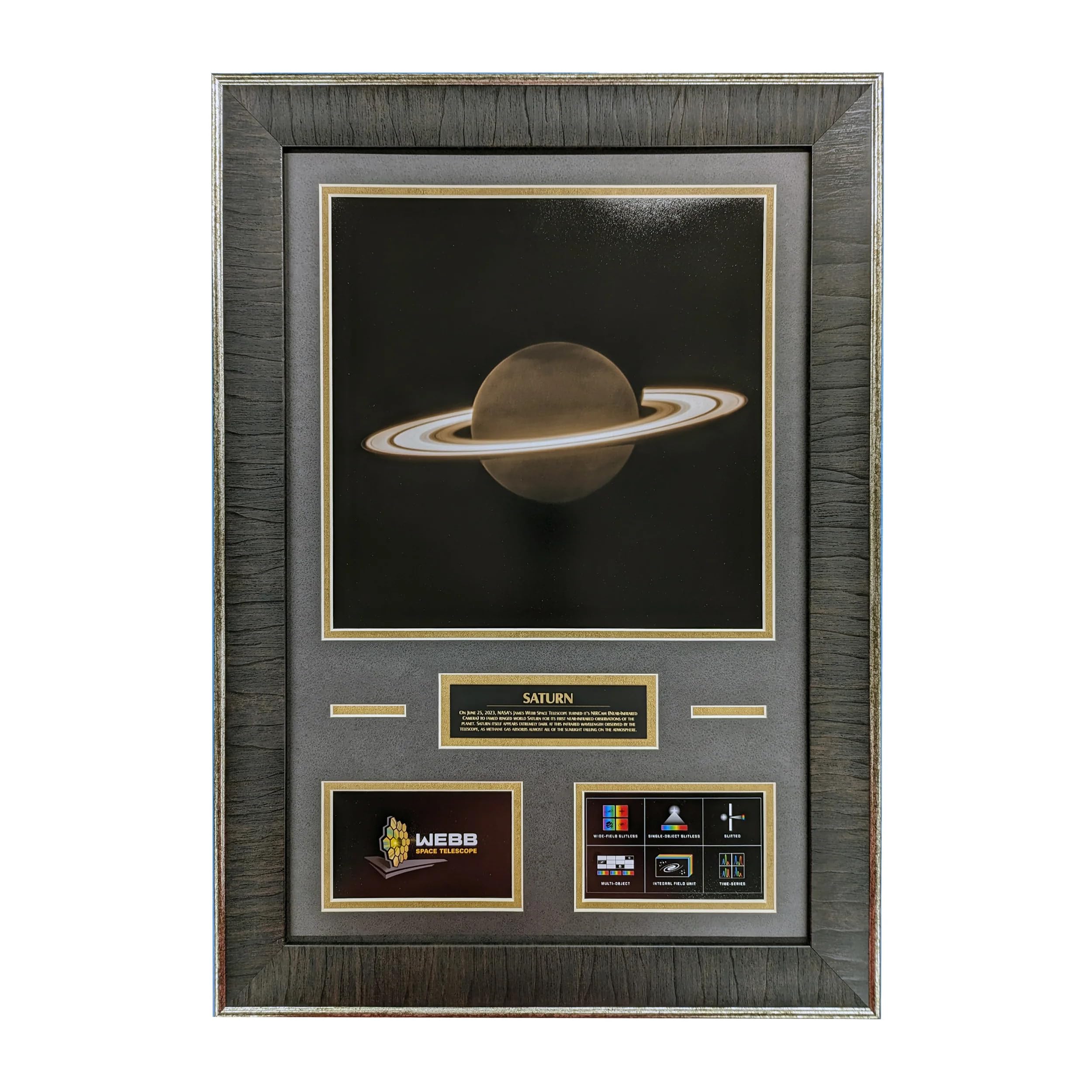 Boxed Memories Saturn - James Webb Telescope - Portrait