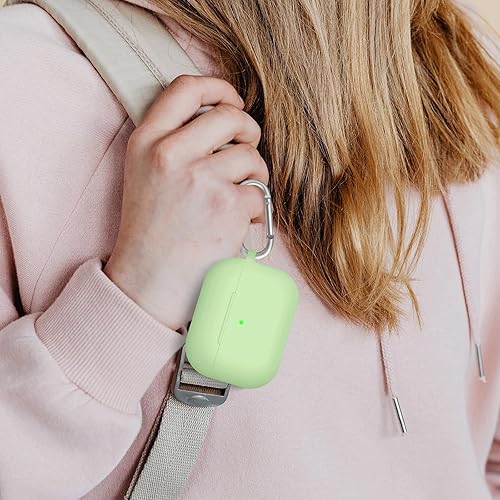 Miniatura 5 de Funda compatible con Airpods Pro, funda de silicona suave con kit de limpieza y puntas de repuesto para las orejas, funda protectora que absorbe los