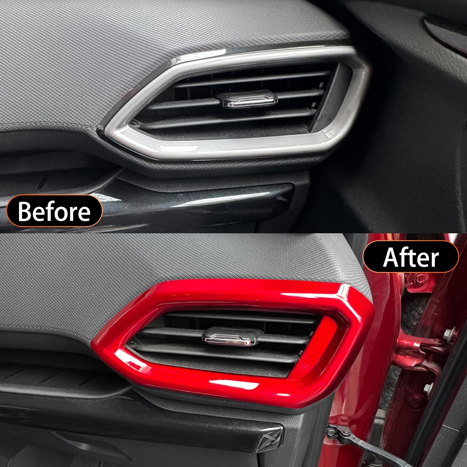 YOUTOOCAR Air Vent Outlet Trim Covers Compatible with Chevy Trailblazer 2020-2024 Accessories (Red)