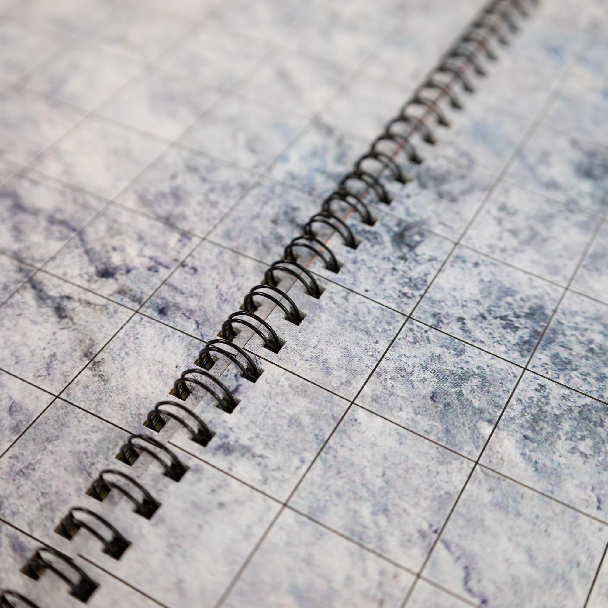 Fantasy Adventures book - A3 Księga suchościeralna do gier RPG - 14 wzorów map - siatka kwadratowa
