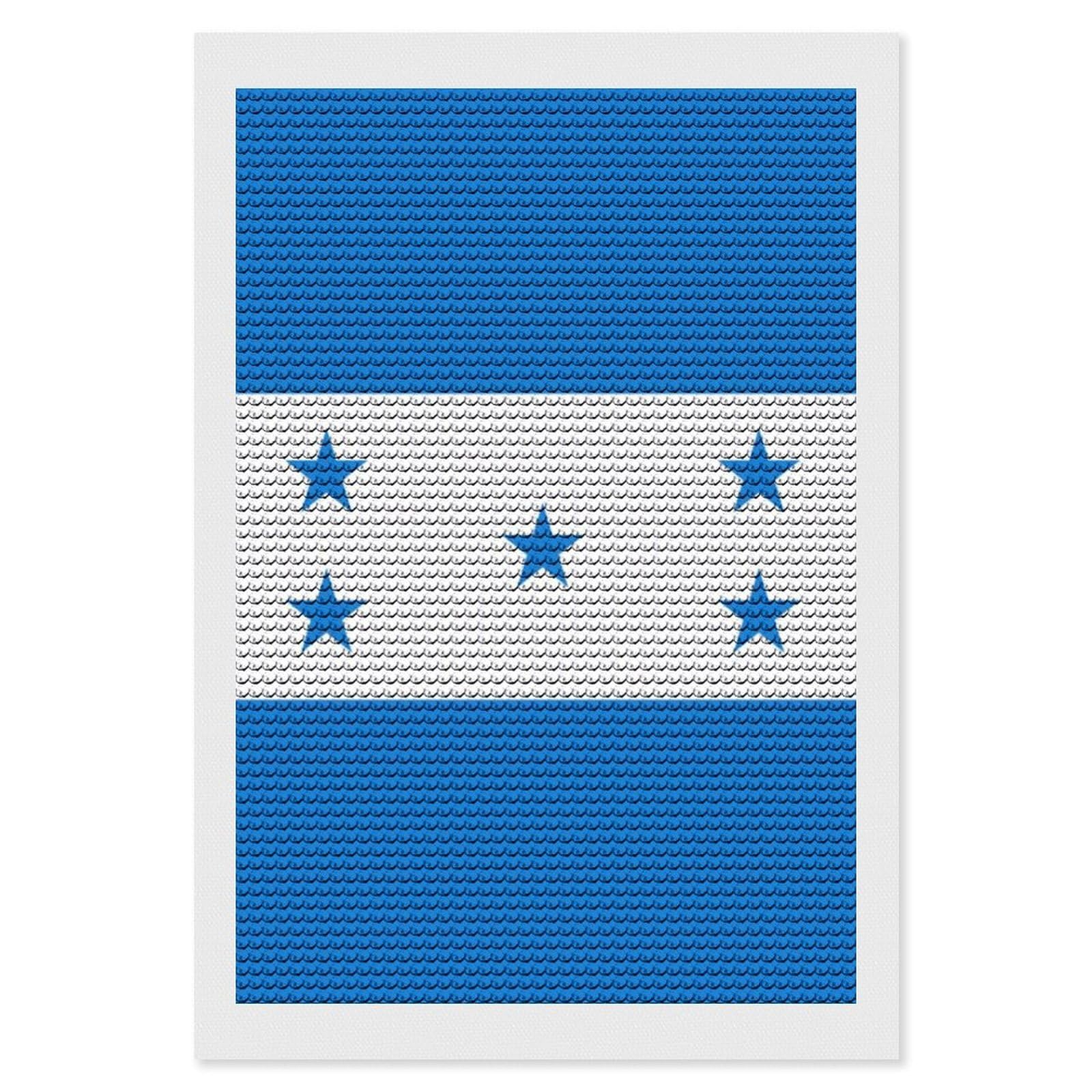 Nclqvjxzkhw Style Flag Of Honduras Diamond Art Painting For Adult Round Diamonds Pictures Arts Crafts Home Wall Decor 8"X12"