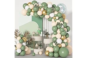 Sage Green Balloon Garland Arch Kit: The Perfect Safari Party Decoration