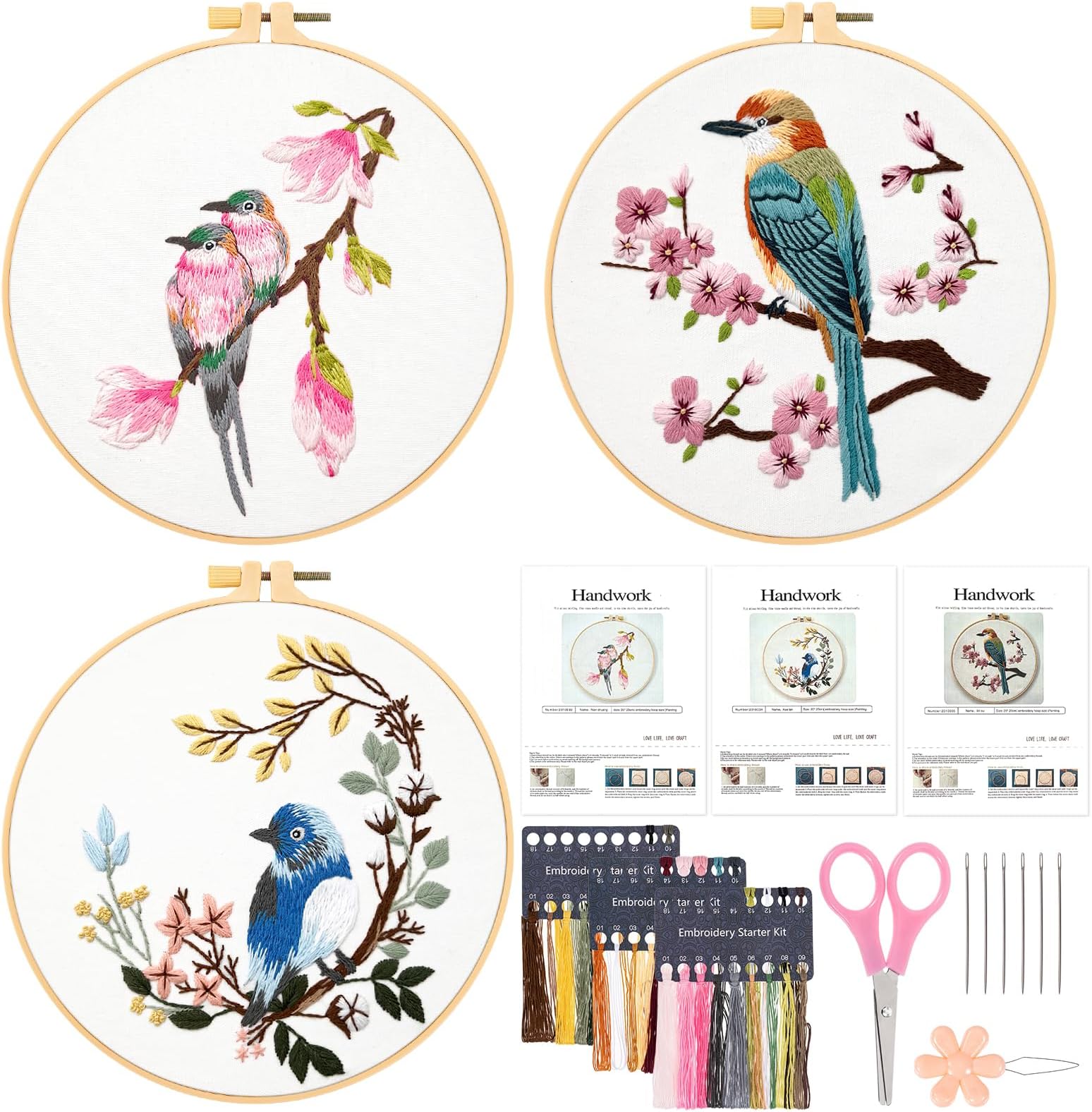 Kit De Broderie Point De Croix - Marché De Noël 27,5 X 19 Cm | Little Tricot