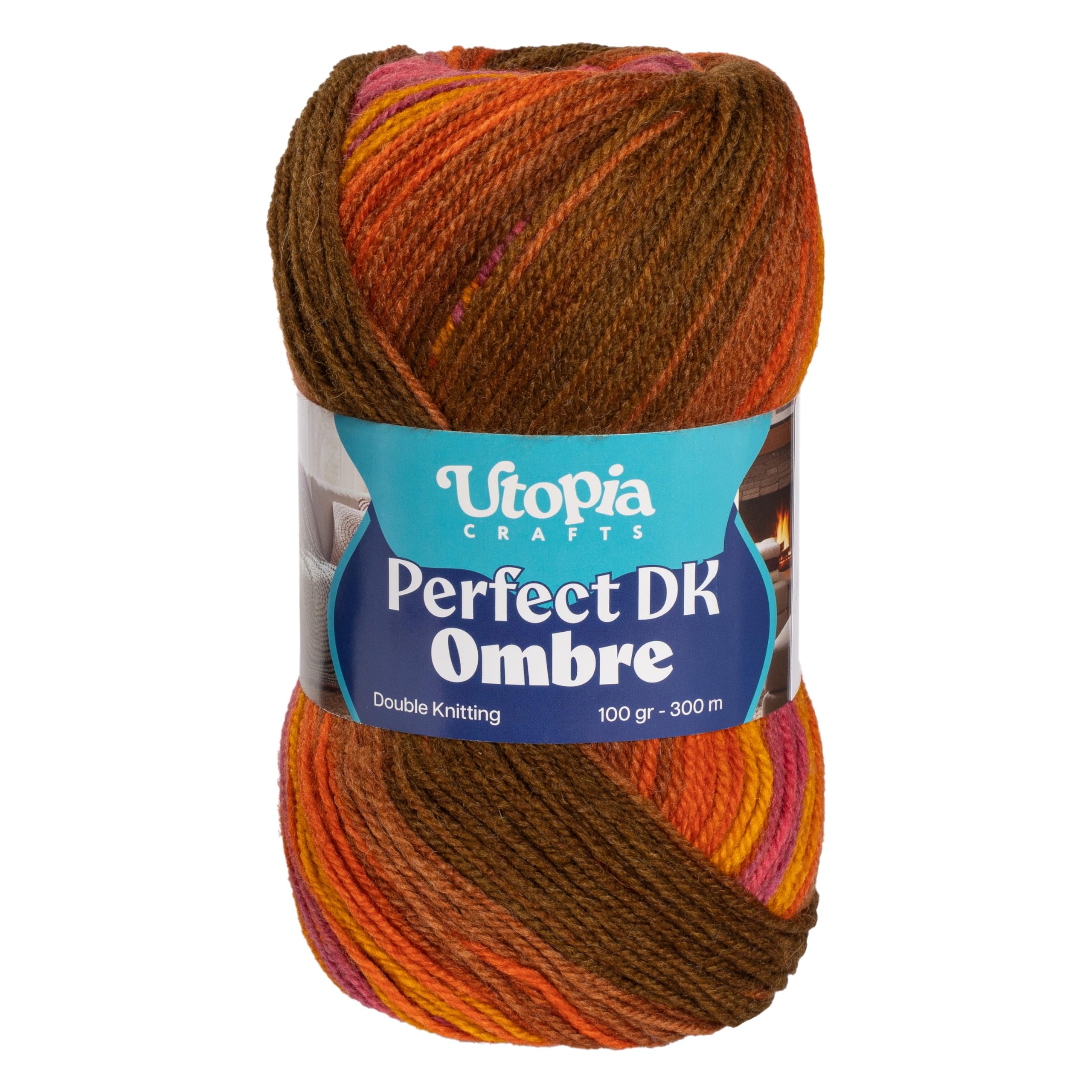 Utopia Crafts DK Ombre Multicolour Double Knitting Yarn 100g (006)