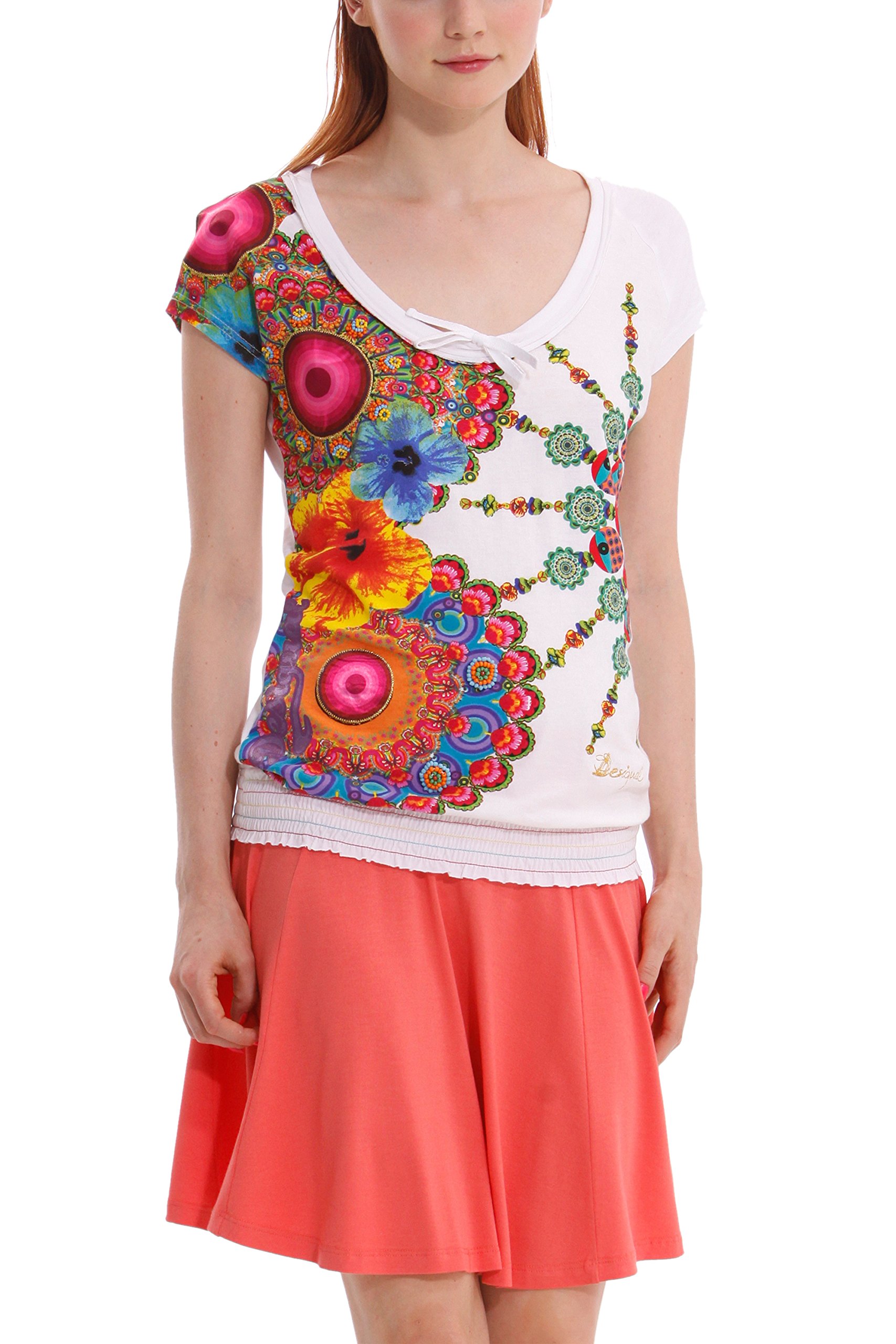 Desigual Women's Sharon, Knitted Short-Sleeve T-Shirt