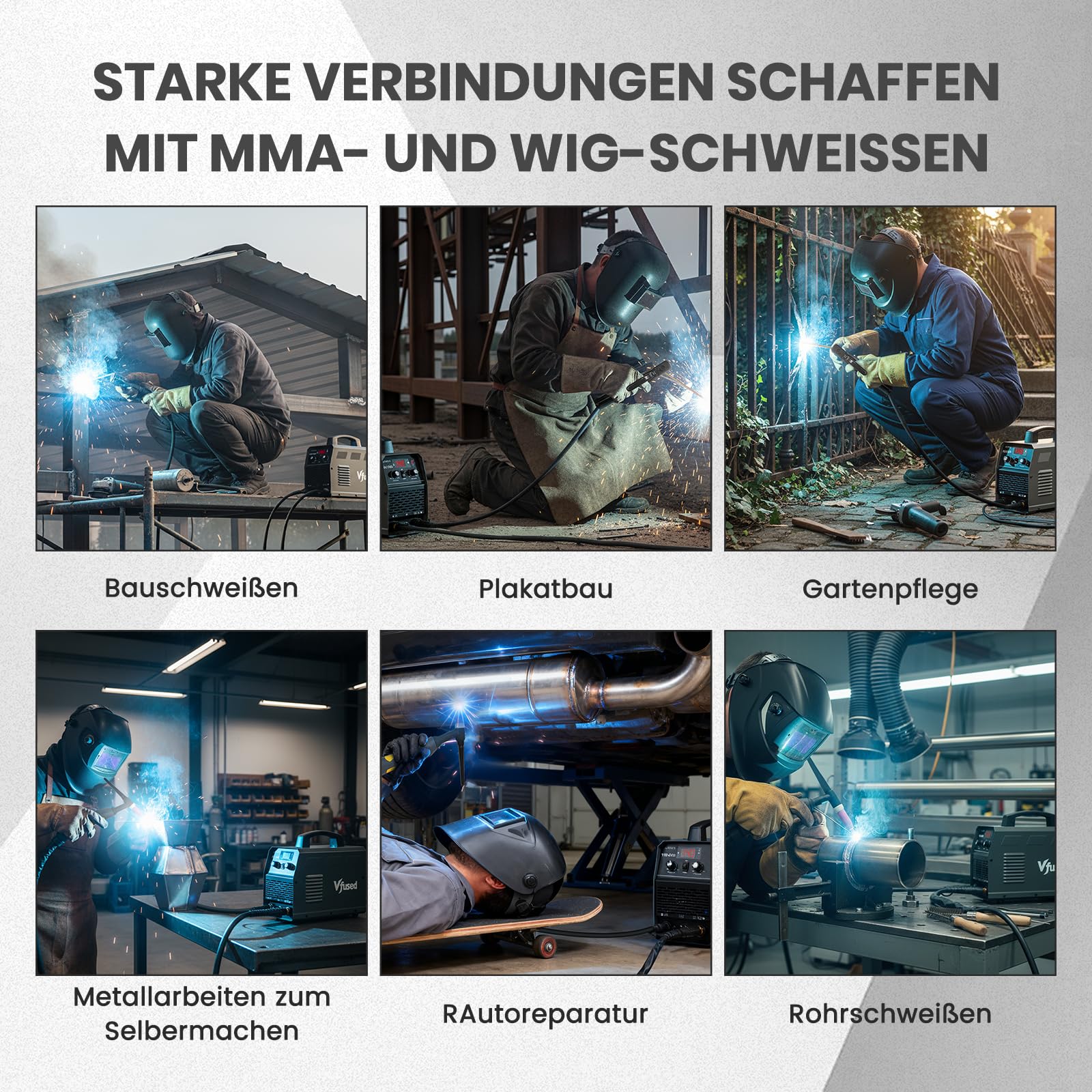 WIG Schweißgerät 120A DC Lift TIG MMA 2-in-1 IGBT Inverter, einstellbare Gasnachströmzeit 1-10s, für Edelstahl Stahl Autoreparatur Heimwerker, 220V