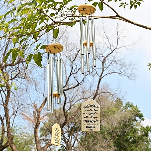 Miniatura 3 de Campanas de viento de condolencias  Campanas de viento conmemorativas por la pérdida de un ser querido  Regalos de duelo en memoria de mamá papá