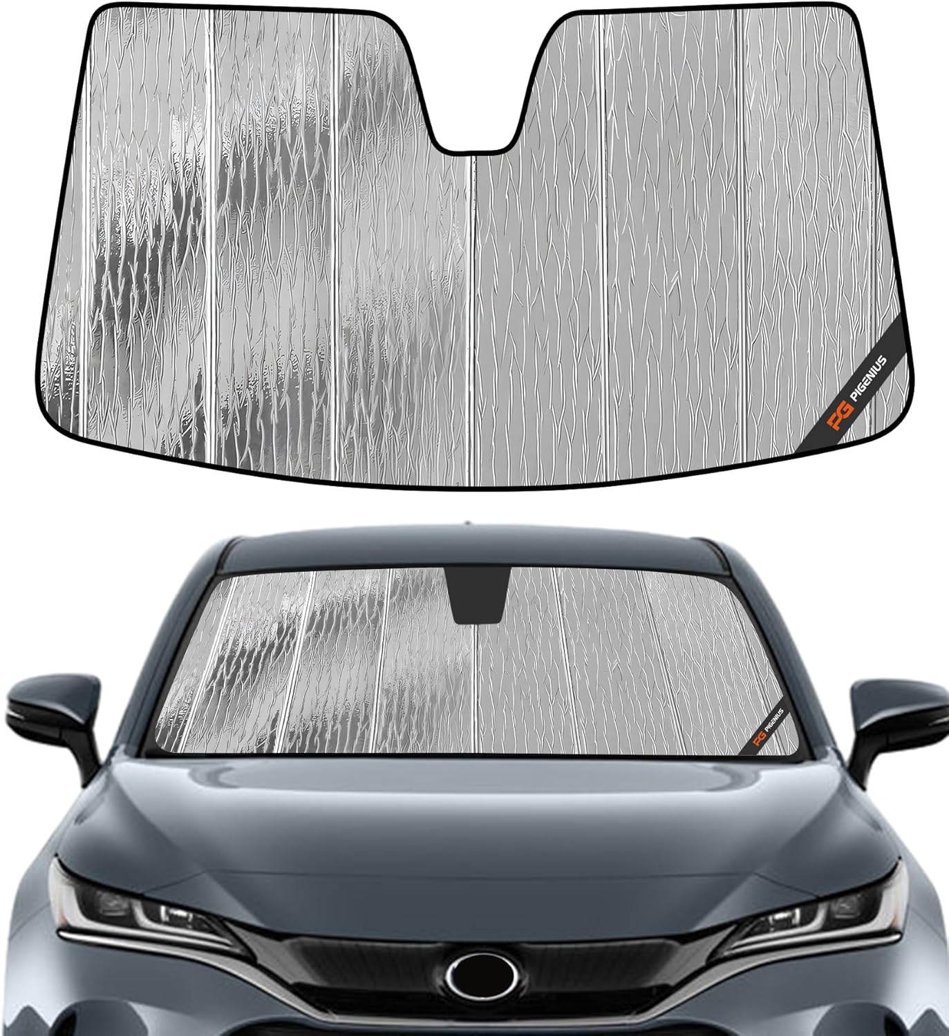 Pigenius Windshield Sunshade for Toyota Venza 2021-2024 Front Window Shade - AstraGuard