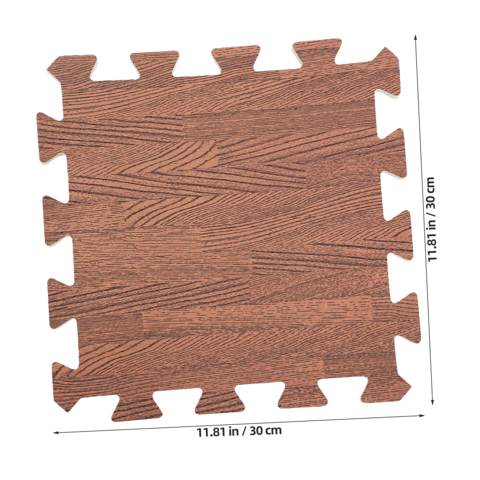 UPKOCH Wood Grain Puzzle Mat Anti-Slip Kitchen Rug Waterproof Exercise Gym Floor Mat 10 Pcs Set