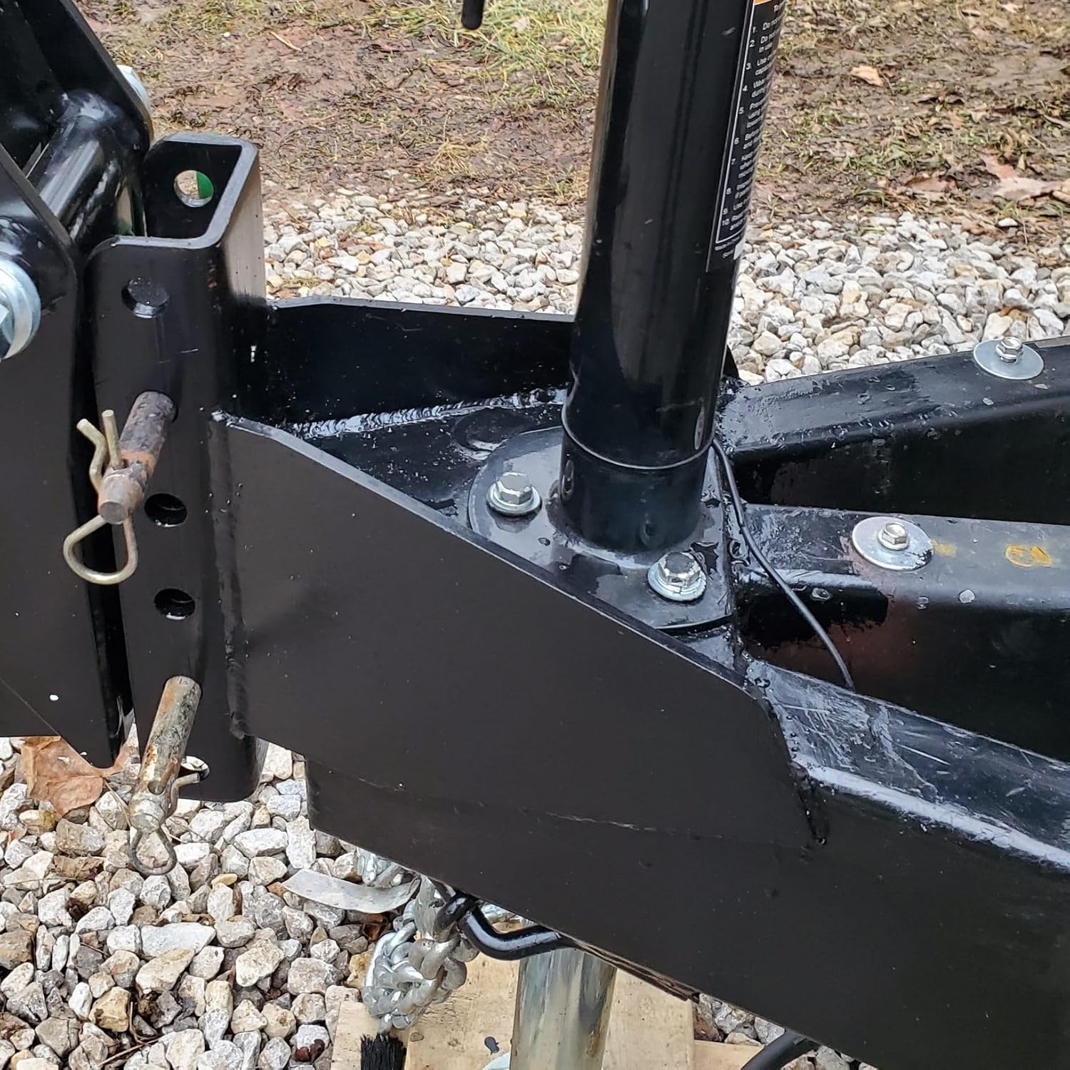 Vertical Channel Weld On Tongue Adapter for Trailer A-Frames - up to 20,000 lbs GTW, Components Only - 2 Sides, Base & Vertical Channel