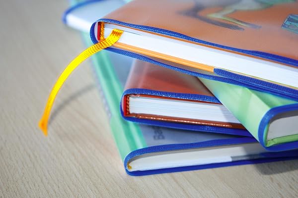 HERMA 20233 Buchumschläge 26,5 x 54 cm HERMÄX Classic, 10 Stück, Buchhüllen mit Beschriftungsetikett & Kantenschutz aus abwischbarer Polypropylen-Folie, Buchschoner Set für Schulbücher, transparent - 4