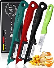 Solingen Kitchen Knife Set, German, Very Sharp Small Knife, Knife Set, Fruit Knife, Vegetable Knife, Paring Knife, Peeler, Paring Knife, Solingen Knife (Set of 4 Peeler)