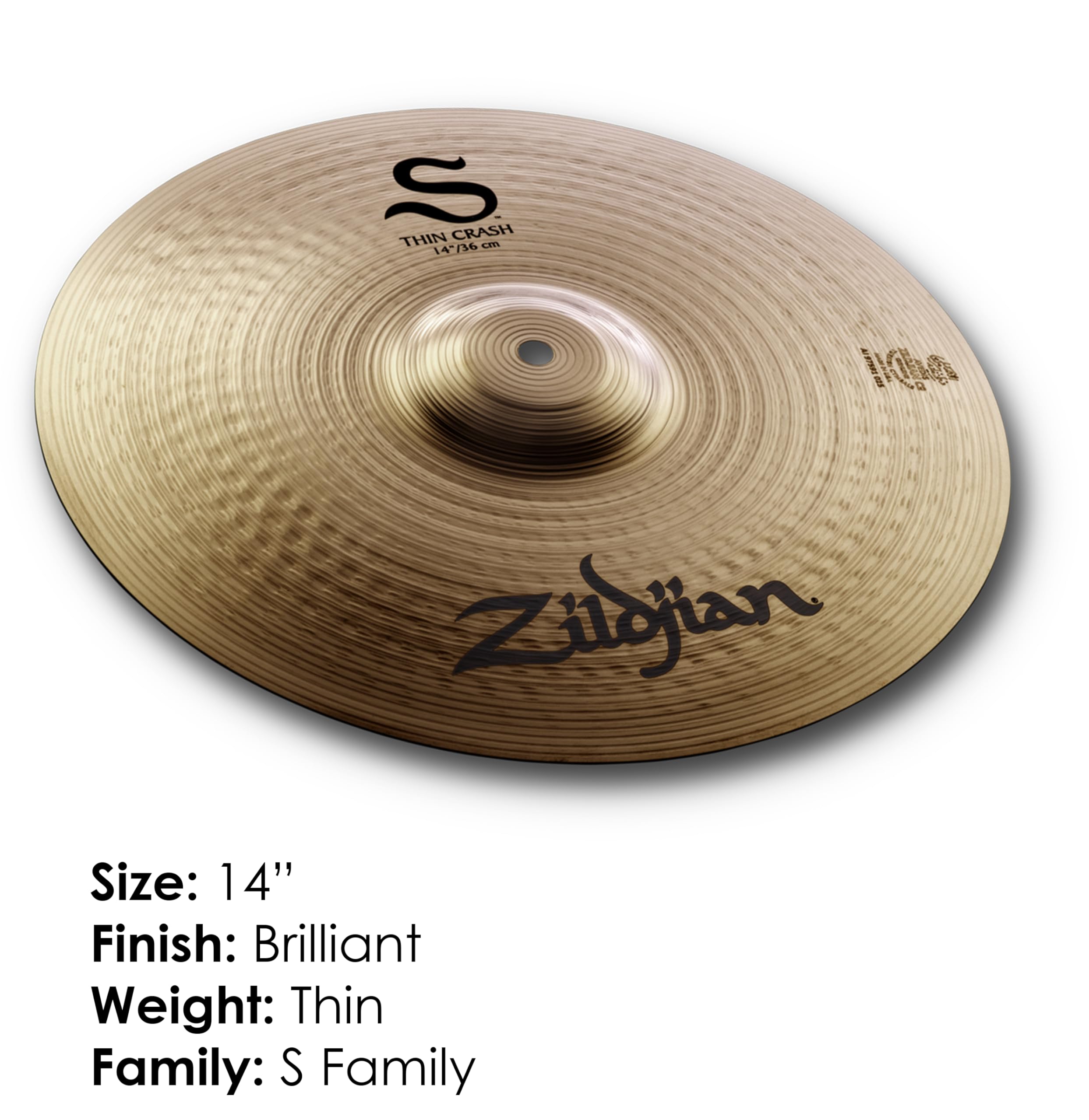 Amazon.co.jp: ジルジャン クラッシュシンバル シン S 14インチ