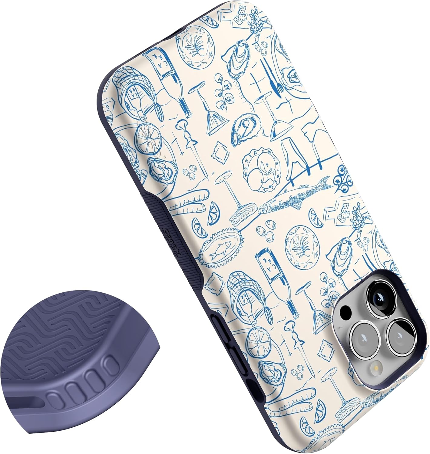 Casely iPhone 13 Pro Max Case | Amalfi Aperitivo | Dolce Vita | Bold Protective Design | Compatible with MagSafe