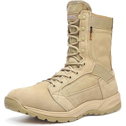 Men's Breathable Work Tactical Military Boots Lightweight Combat Army Motorcycle Ju...