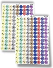 creates Icon Dots SyringeTracker Stickers For Planners Calendars Journals Shot Reminder For Allergy Insulin Weight Vaccine. 20" Inch 234 Stickers Total 117 On Each Sheet (Soft Mix)