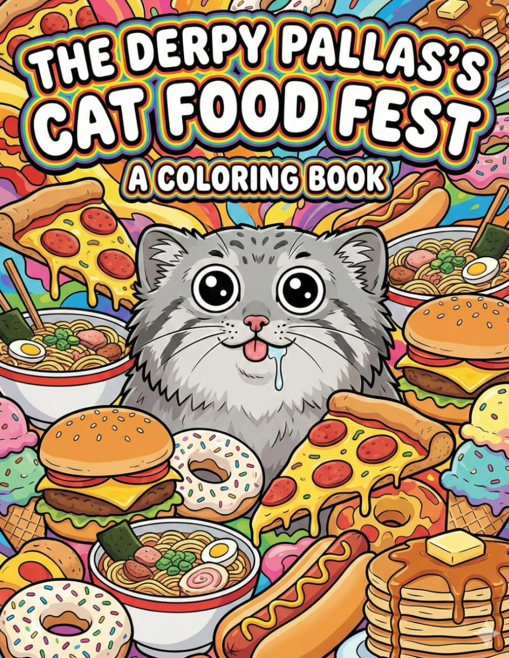 THE DERPY PALLAS'S CAT FOOD FEST: A Bold and Easy Coloring Book