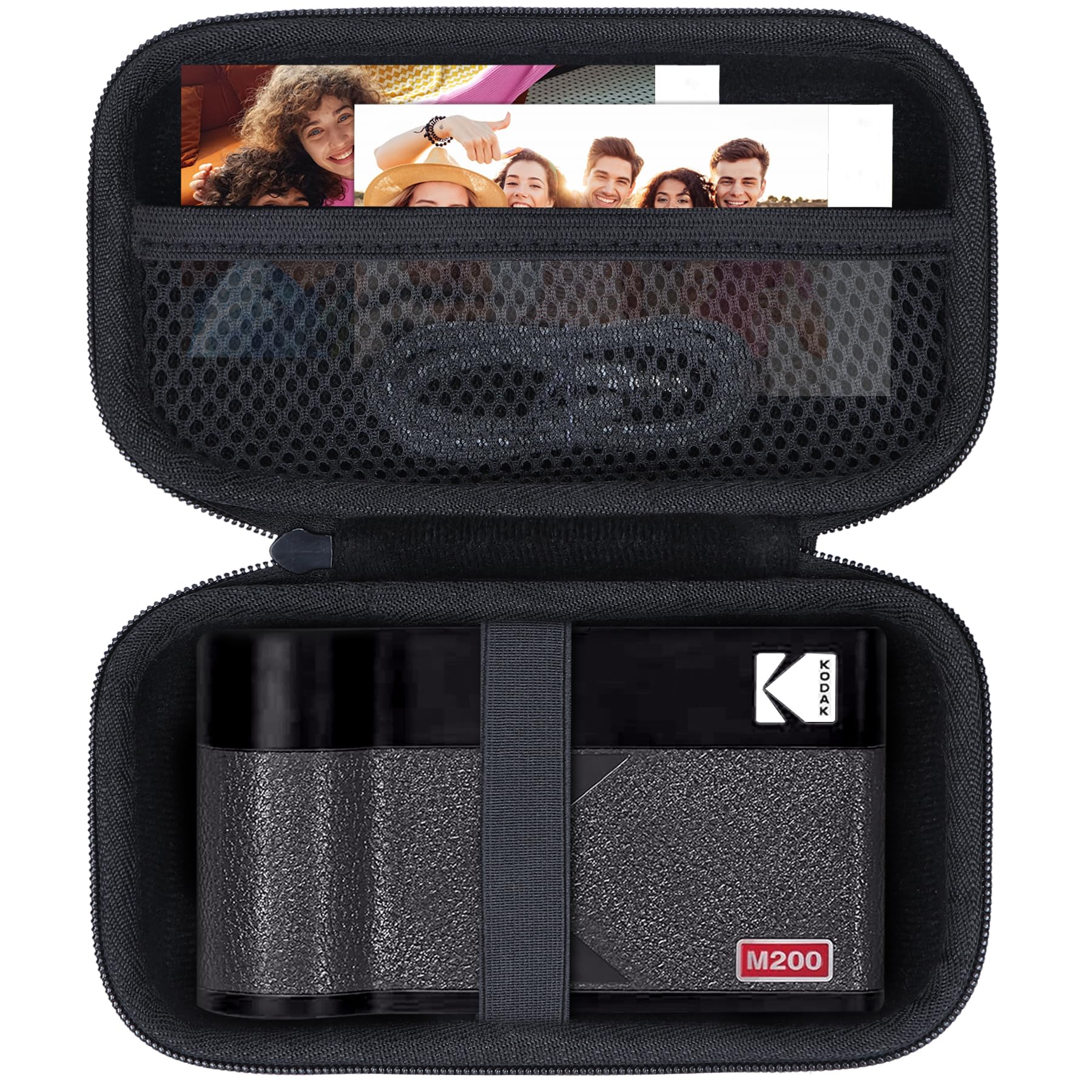 Lebakort Hard Case Compatible with KODAK Mini 2 ERA 4PASS Portable Photo Printer/KODAK Mini Shot 2 ERA 4PASS 2-in-1 Instant Camera and Photo Printer (Black Case)