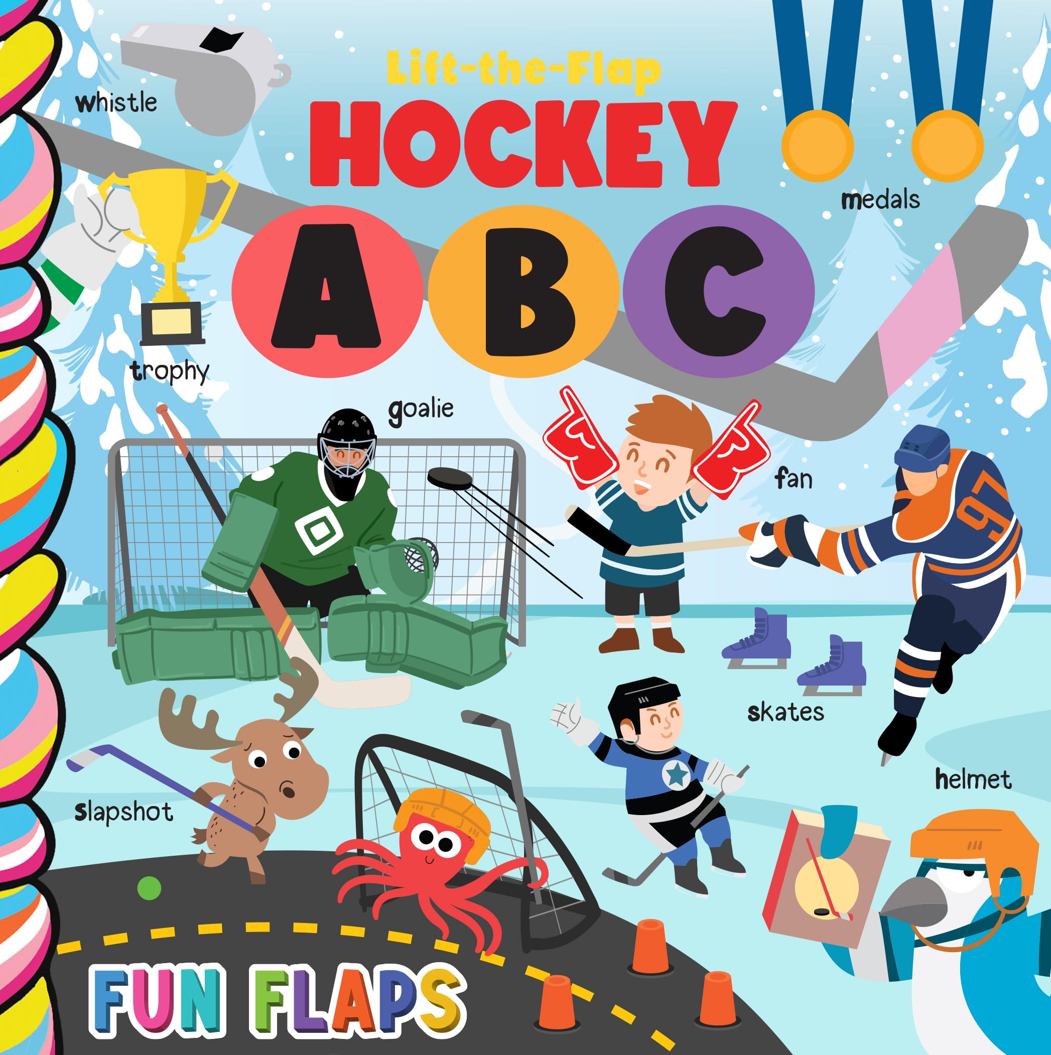 Hockey ABC Fun Flaps (a chunky lift-the-flaps board book)