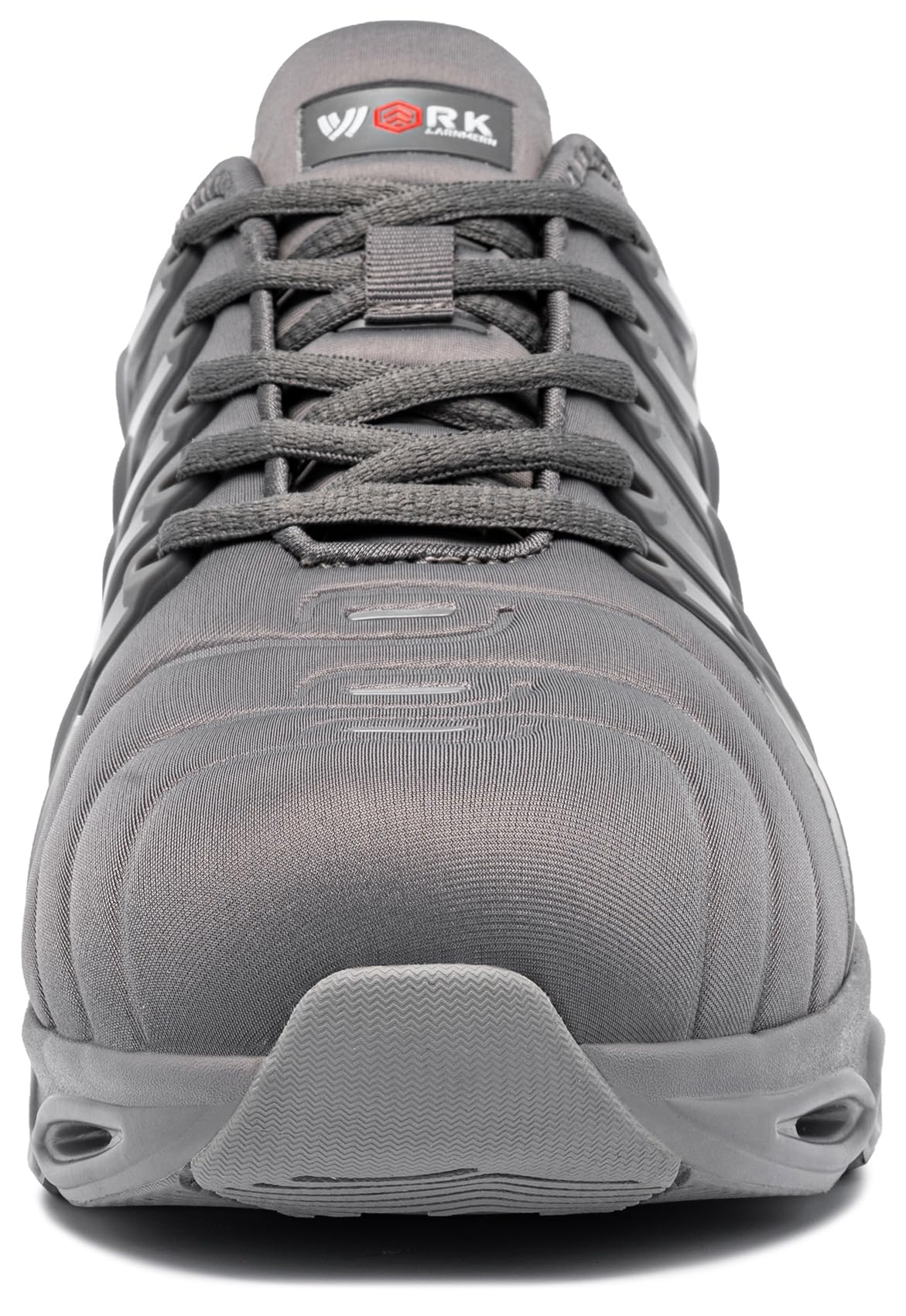 LARNMERN Zapatos de Seguridad Mujer Amortiguación Moda Zapatillas de Seguridad Cómodo Ligeras Respirable Calzado de Seguridad Punta de Acero(Gris Oscuro,39EU)