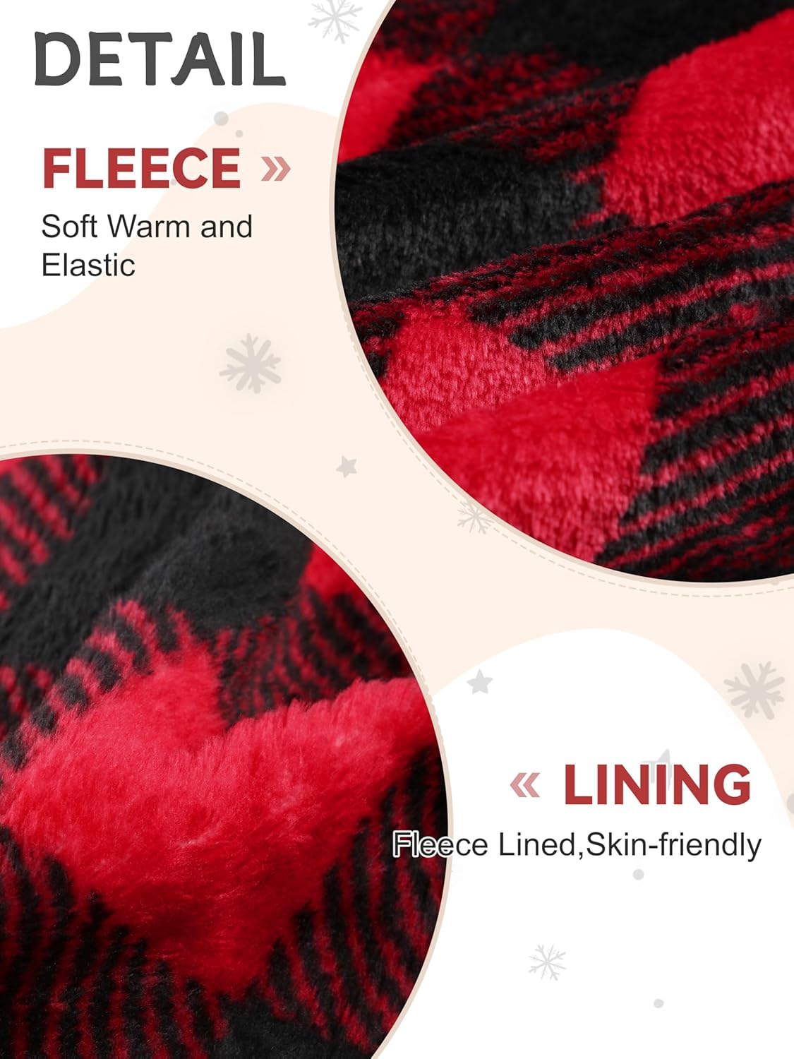 Boys Plush Pajama Pants Sleep Fleece Pj Bottoms Christmas Kids Plaid Lounge Pants with Pockets - Image 2