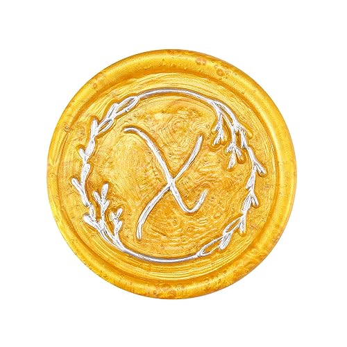 Miniatura 117 de Yoption Kit de sellos de cera con iniciales del alfabeto de 26 letras A-Z, sello de cera de sellado de letras vintage manuscritas a mano con 2 asas