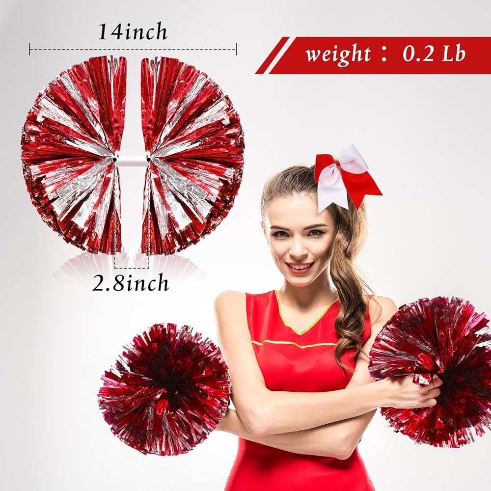 6点セット スポーツ チアリーディング スタジャン ボンボン付き