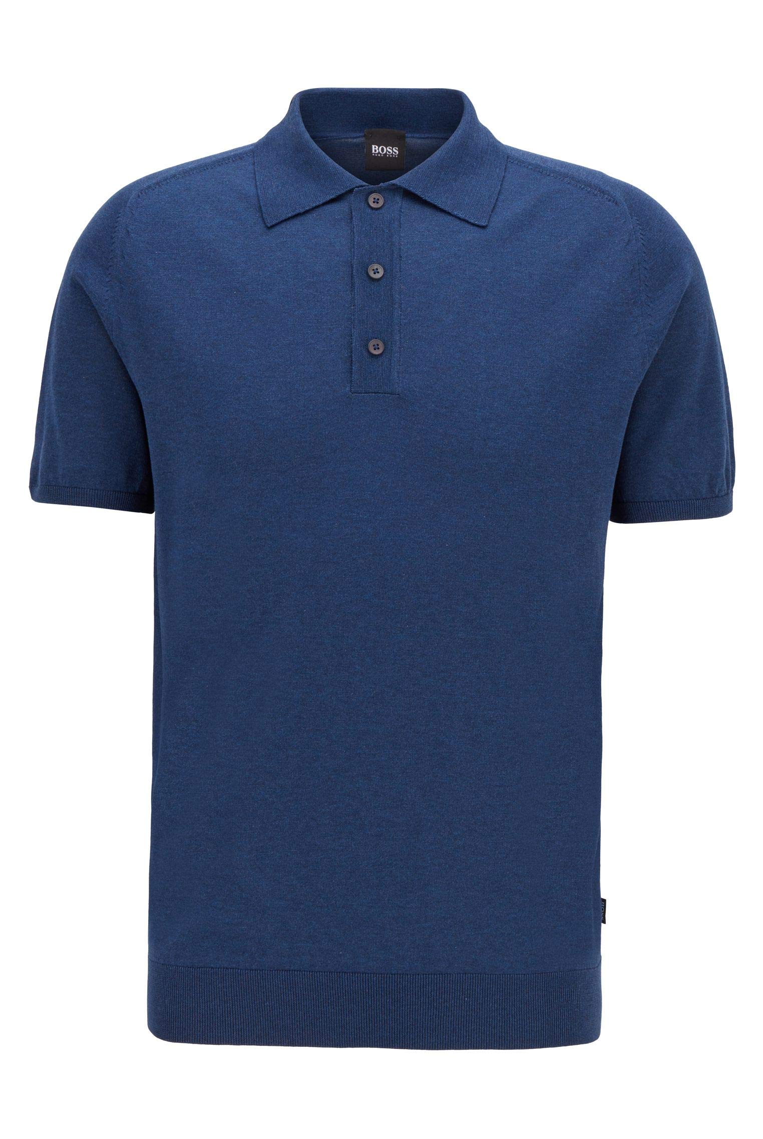 Pull en maille BOSS Hommes Ipaolo col polo à manches courtes chic
