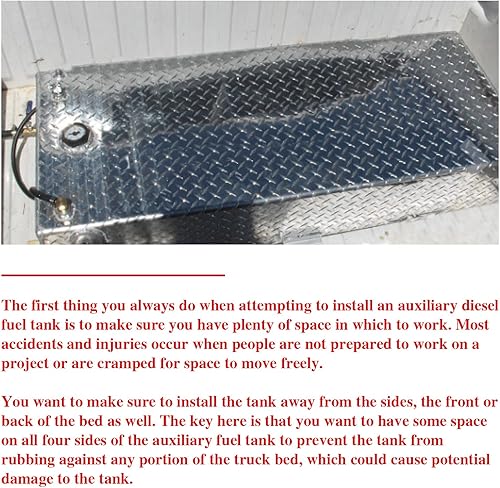 Miniatura 4 de Kit de instalación diésel de 1 34 pulgadas, kit de instalación de tanque auxiliar diésel compatible con tanque de combustible auxiliar alimentado