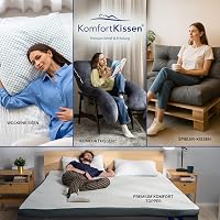 MKS Ék alakú ergonomikus párnaszett 4 db kék, 12 az 1-ben többfunkciós, levehető és mosható huzattal alváshoz és olvasáshoz 7