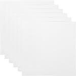 PATIKIL 12x12" Canvas Boards for Painting, 6 Pack 100% Cotton Square Triple Primed Stretched Blank Art Canvas Panel Bulk Thin for Acrylic, Oil, Tempera Paints, White