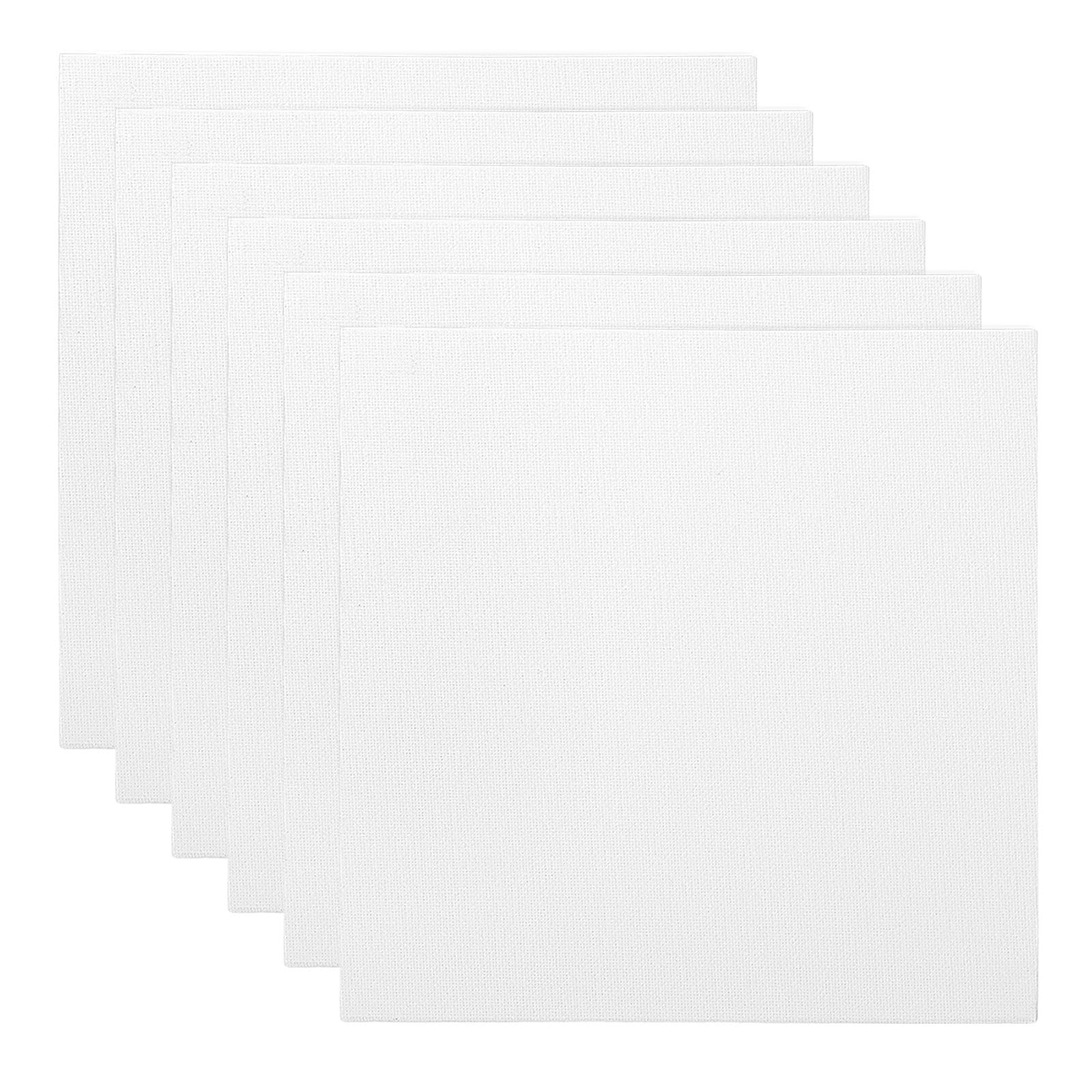 PATIKIL Paquete De 6 Lienzos De 12x12 Pulgadas Para Pintar Blanco