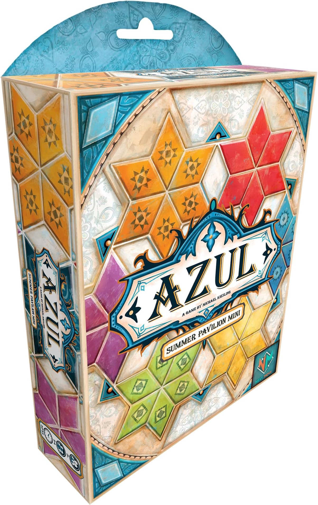 Azul Summer Pavilion Mini Board Game - Portable Travel Edition! Tile-Placement Strategy Game, Fun Family Game for Kids & Adults, Ages 8+, 2-4 Players, 30-45 Min Playtime, Made by Plan B Games