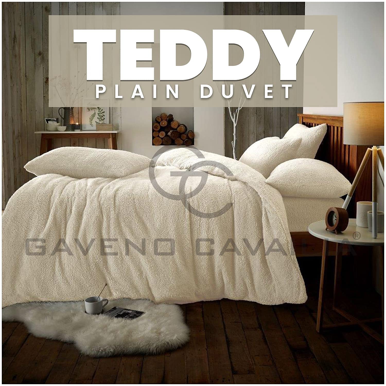 GC GAVENO CAVAILIA Teddy Bear Fleece Geometric Shapes Thermal Warm