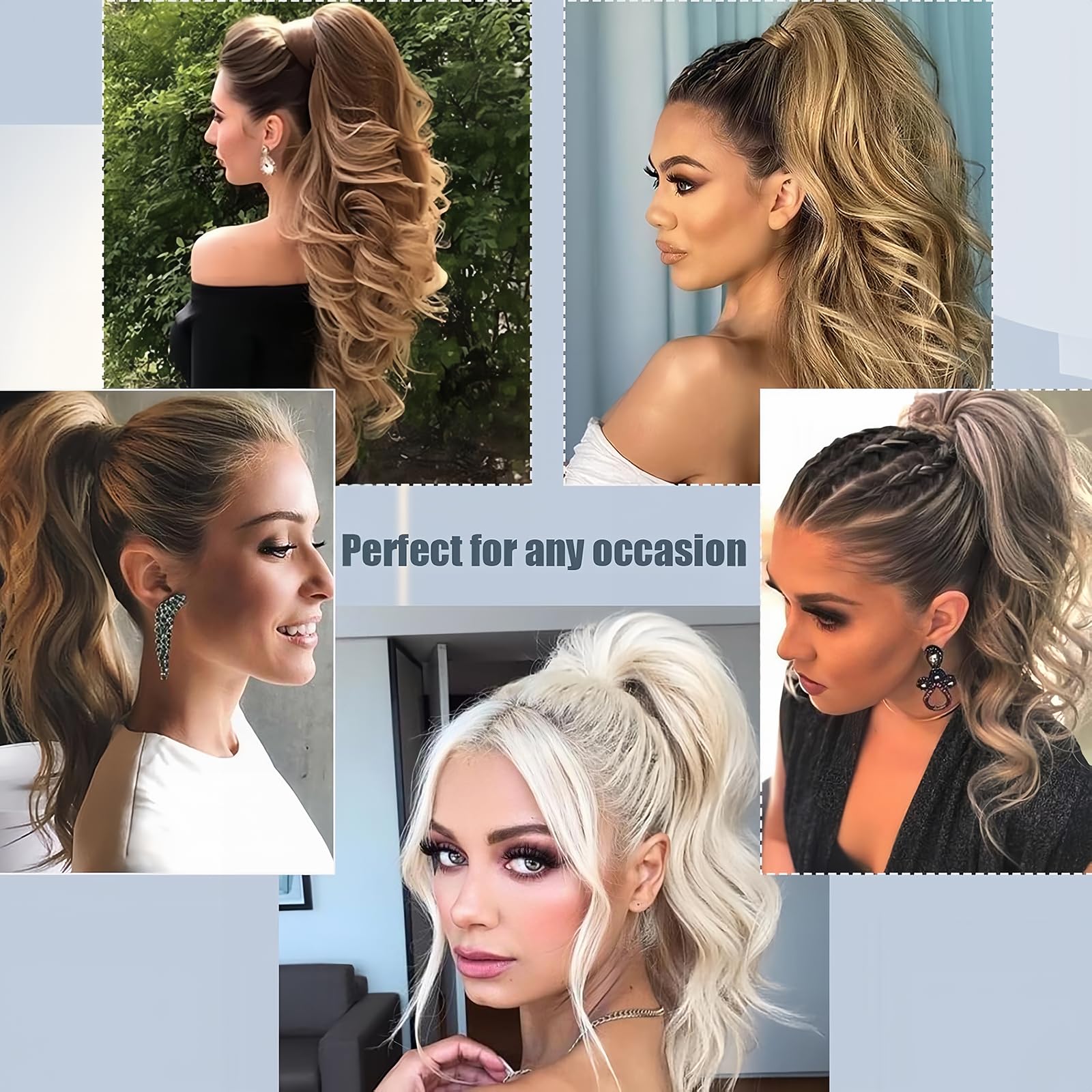 100% HUMAN HAIR KANEKALON REVLON CLIP PONYTAIL HAIR PIECE/ HAIR ACCESSORY Amazon.com : FUOTONBUTY Claw Clip Ponytail Extension 100  main image 3