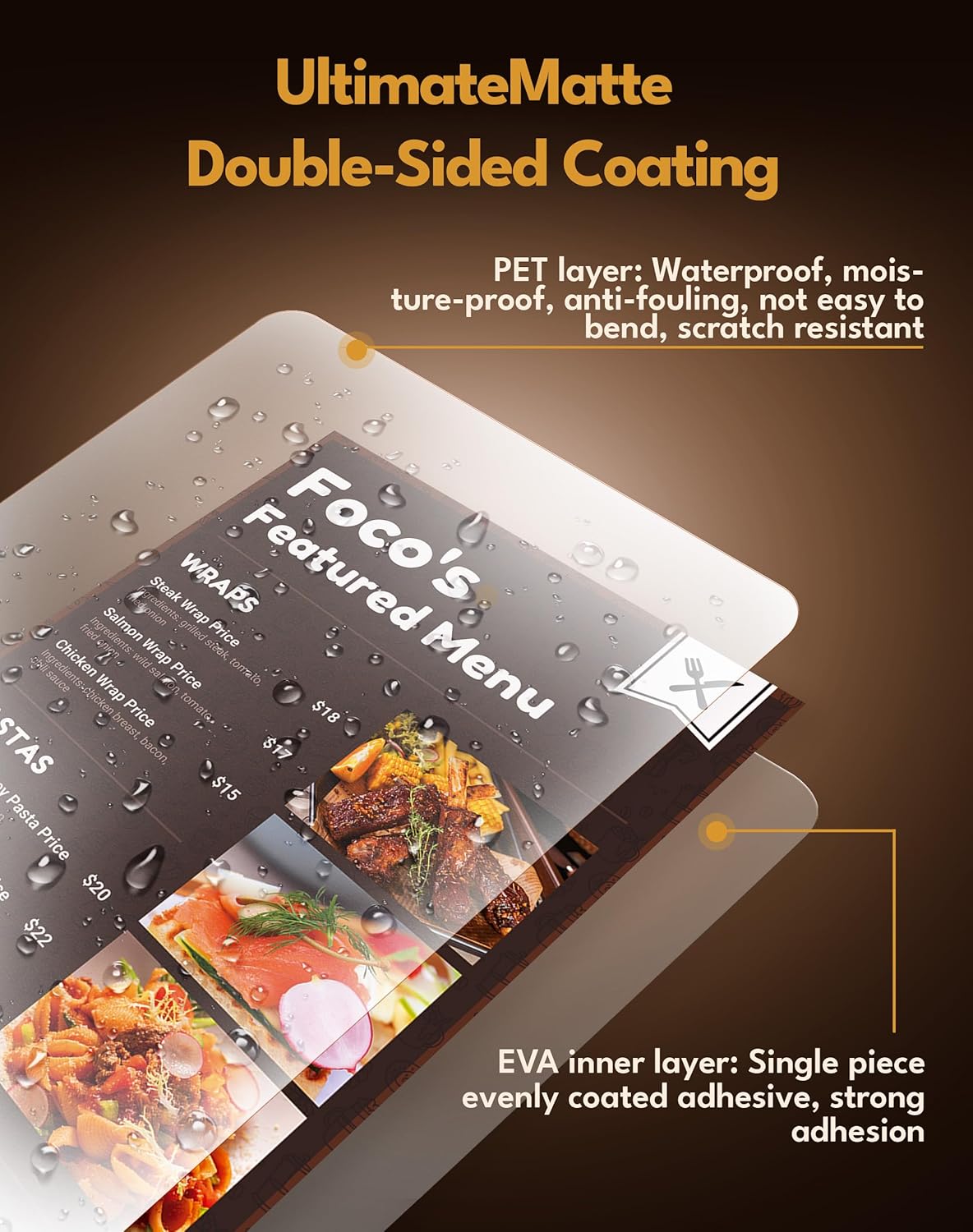 Uinkit 7mil Matte Legal Size Thermal Laminating Pouches, 100 Pack 8.5x14 Inches, Ultra Thick Anti-Glare Laminating Sheets for Gallery Art, Permanent Archives - Heavy Duty Laminator Required