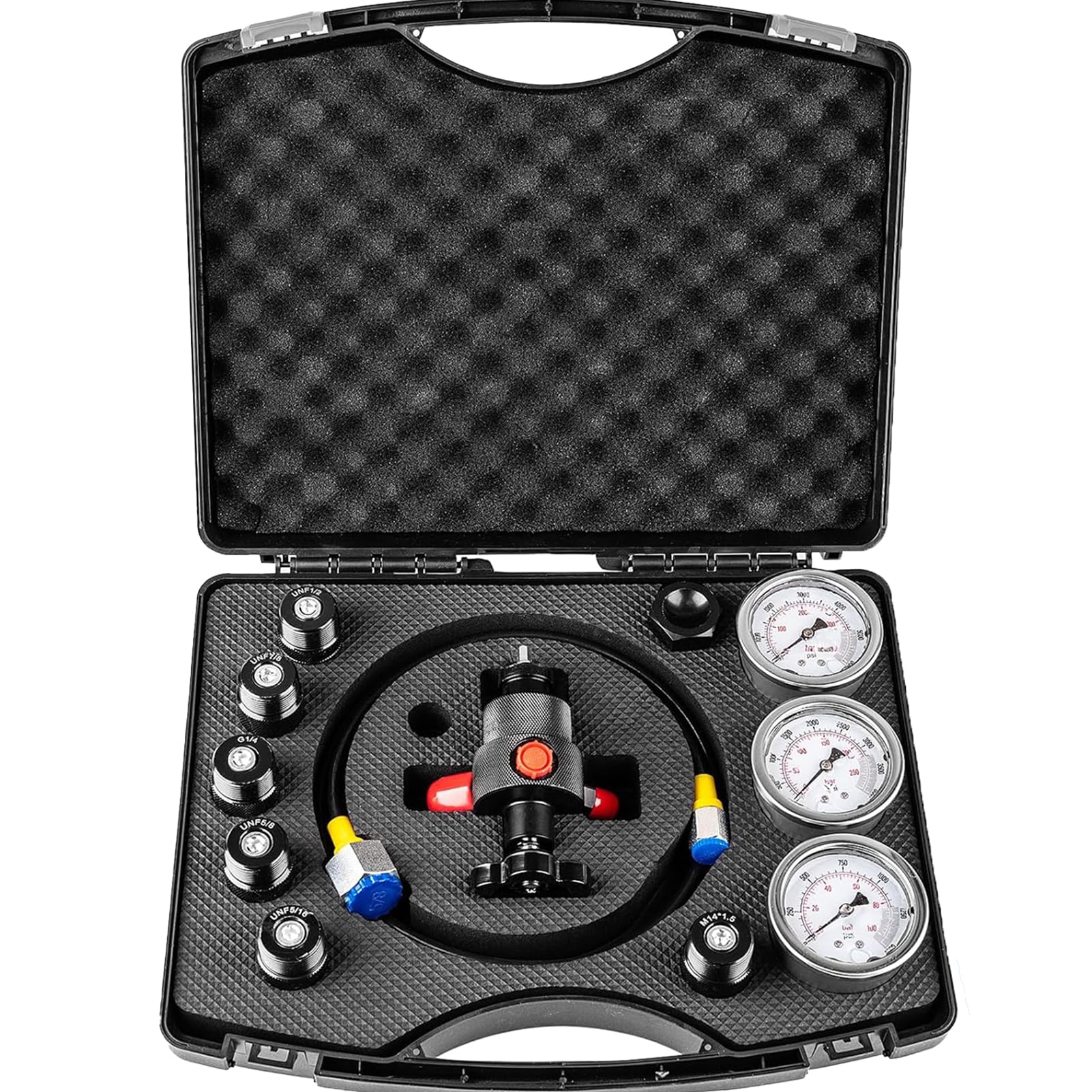 Kit de llenado de nitrógeno de 100 a 400 bar con herramientas de carga de acumulador 7 en 1