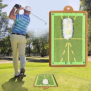 VERZ Golf Training Mat For Swing Detection Batting, Golf Practice Swing Mat, Analysis Swing Path And Correct Hitting Posture, Golf Training Aid Equipment For Indoor/Outdoor,Excellent12