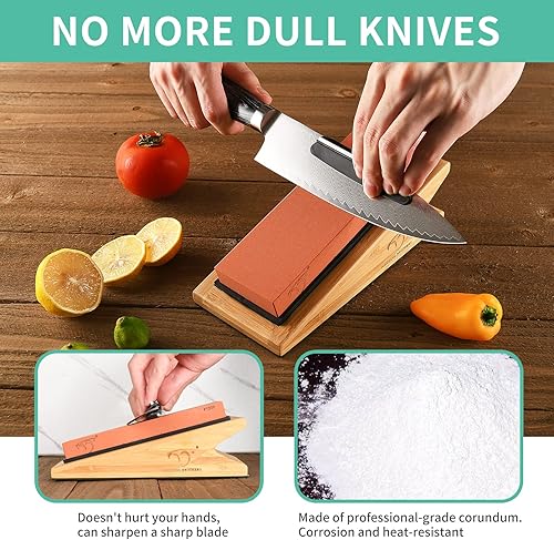 Miniatura 3 de NB-MDS007-new NANFANG BROTHERS Sharpening Stone, kit profesional de afilado de cuchillos de piedra de afilar, piedra de afilar de grano 1000