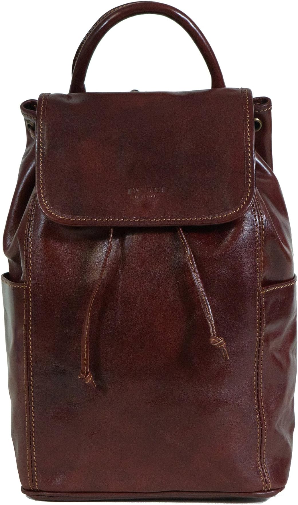 I Medici Italian Leather Backpacks (IM 6000) in Chocolate