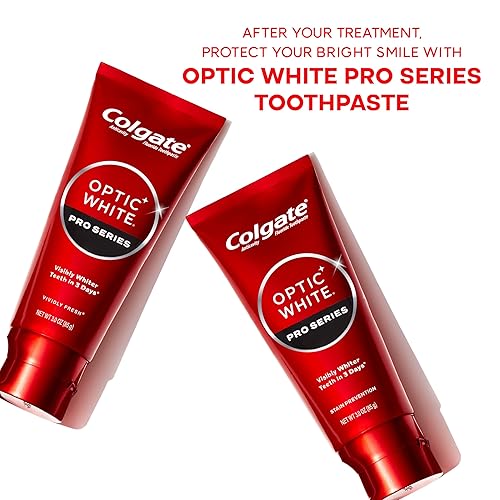 Miniatura 6 de Colgate Optic White Overnight - Kit de lápiz blanqueador de dientes y pasta de dientes blanqueadora, incluye bolígrafo blanqueador de dientes de