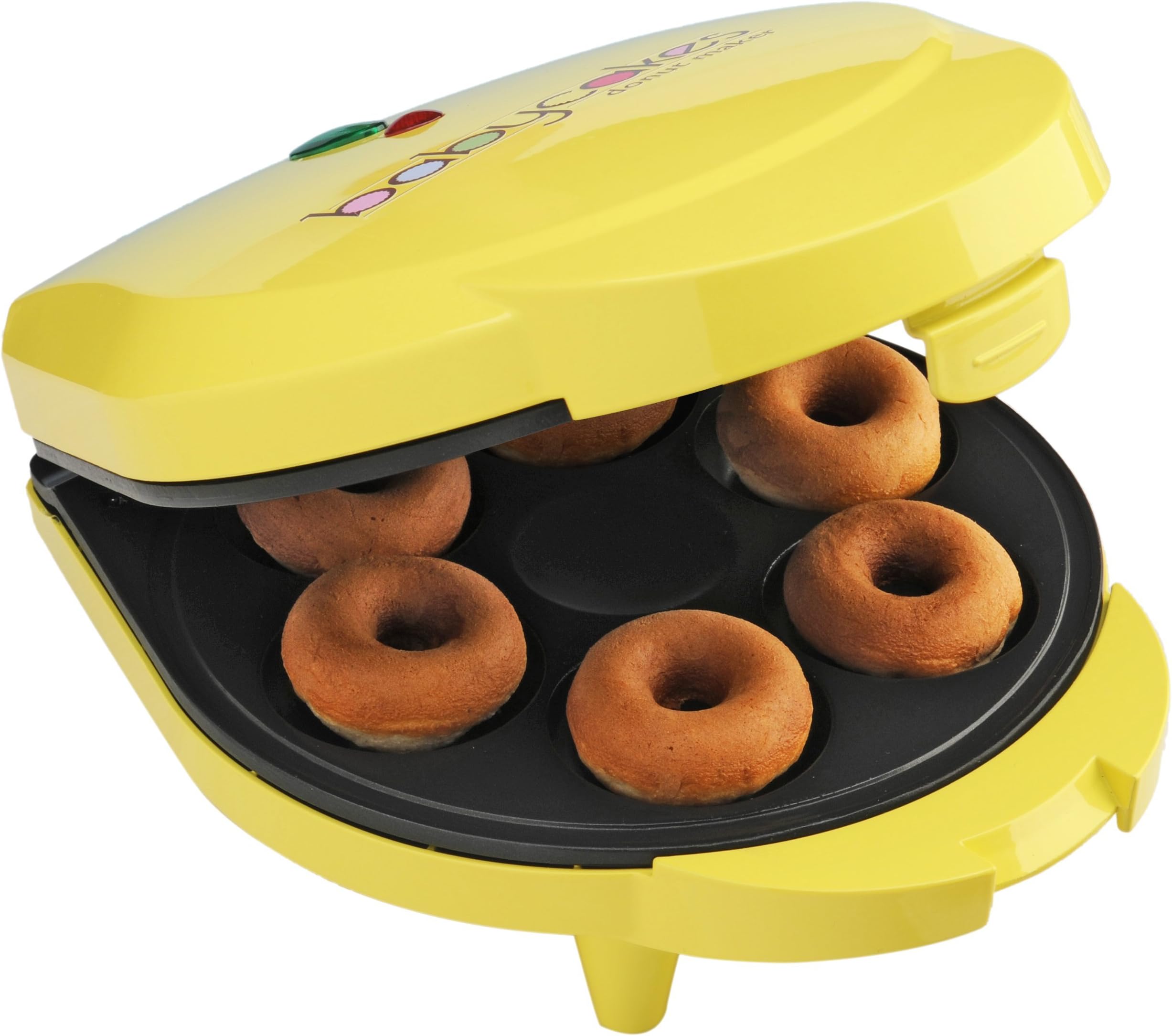 Babycakes DN-6 Mini Doughnut Maker, Yellow, 6 Donut