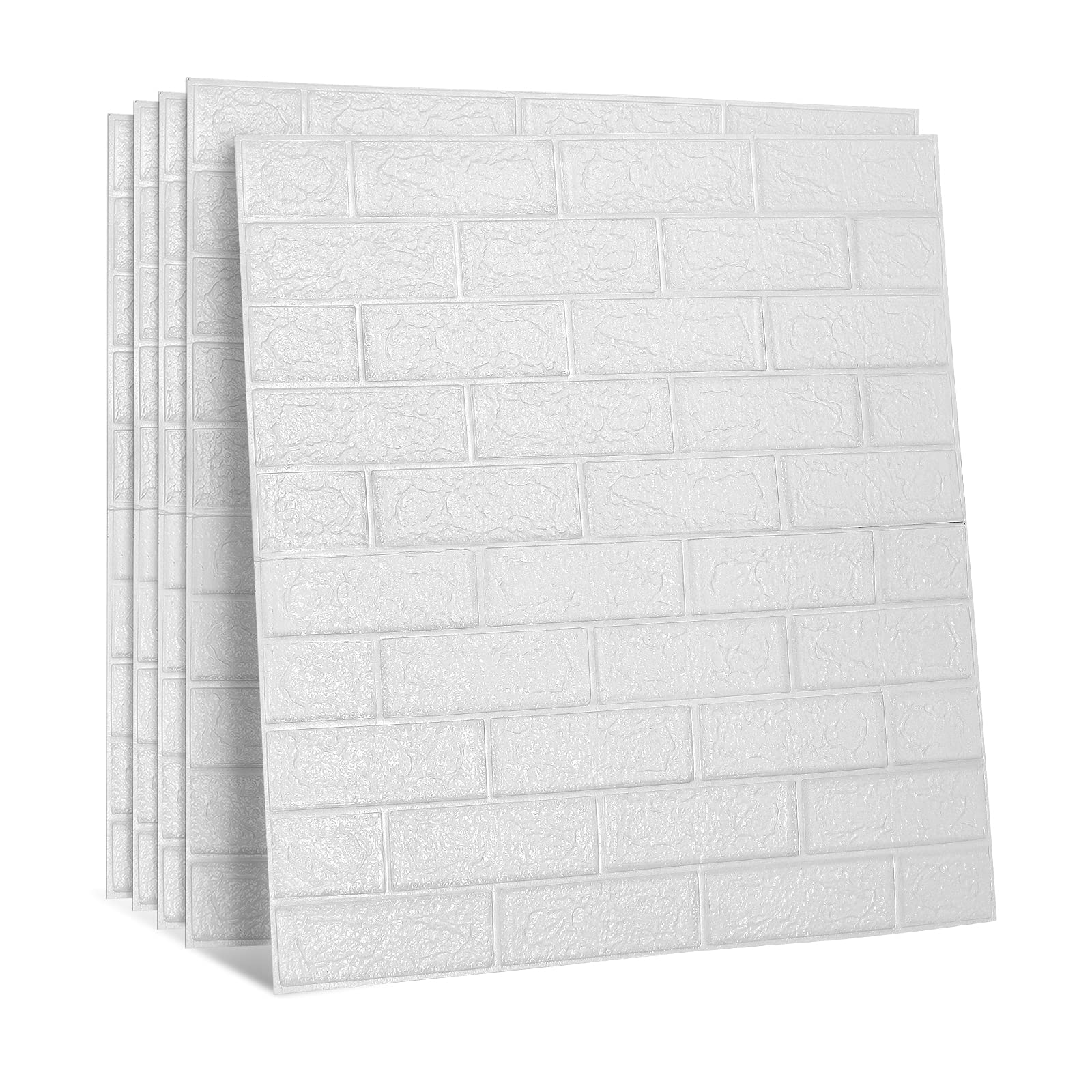 Fiqops 20 pannelli di carta da parati 3D, 77 x 70 cm, autoadesivi, effetto pietra, impermeabile, per camera da letto, bagno, soggiorno