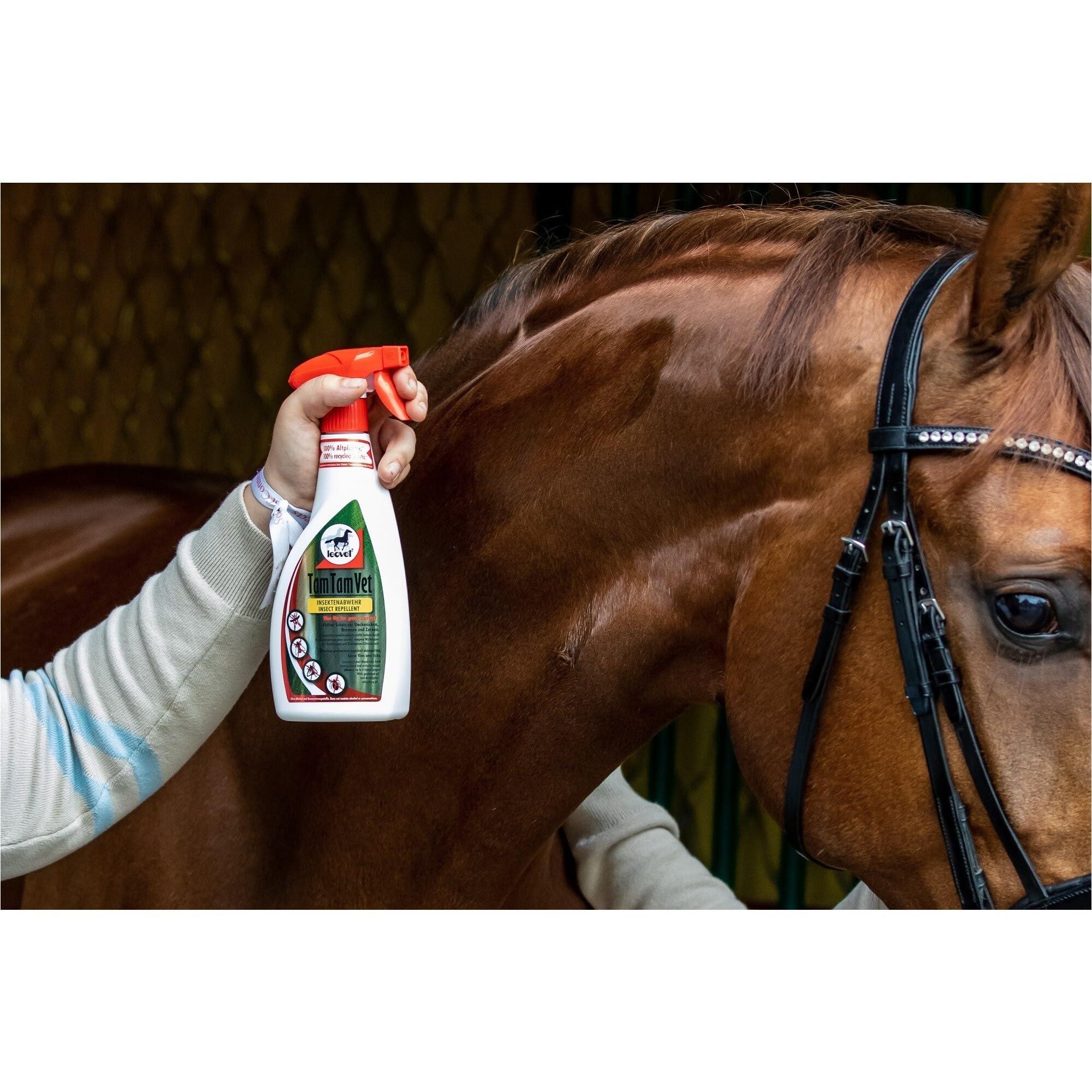 RL24 leovet - Tam Tam Vet | Insektenschutz mit Langer Wirkdauer | Bremsenspray für Pferde | Schutz vor Mücken, Bremsen & Zecken | Mückenspray für Pferde | 2 x 550 ml Sprühflasche (2er Set)