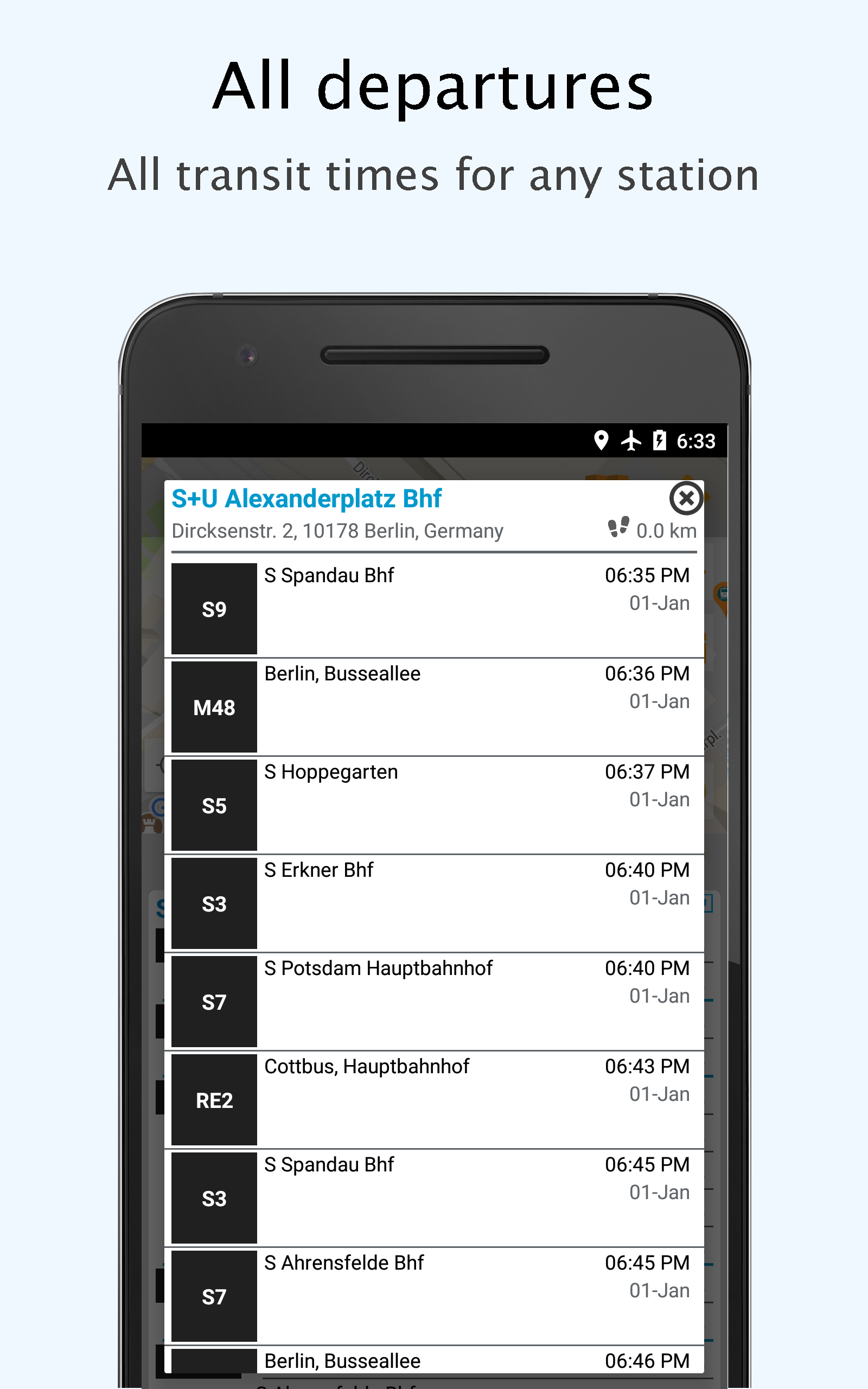 Berlin Transit - Offline departures, transit maps - App on Amazon Appstore