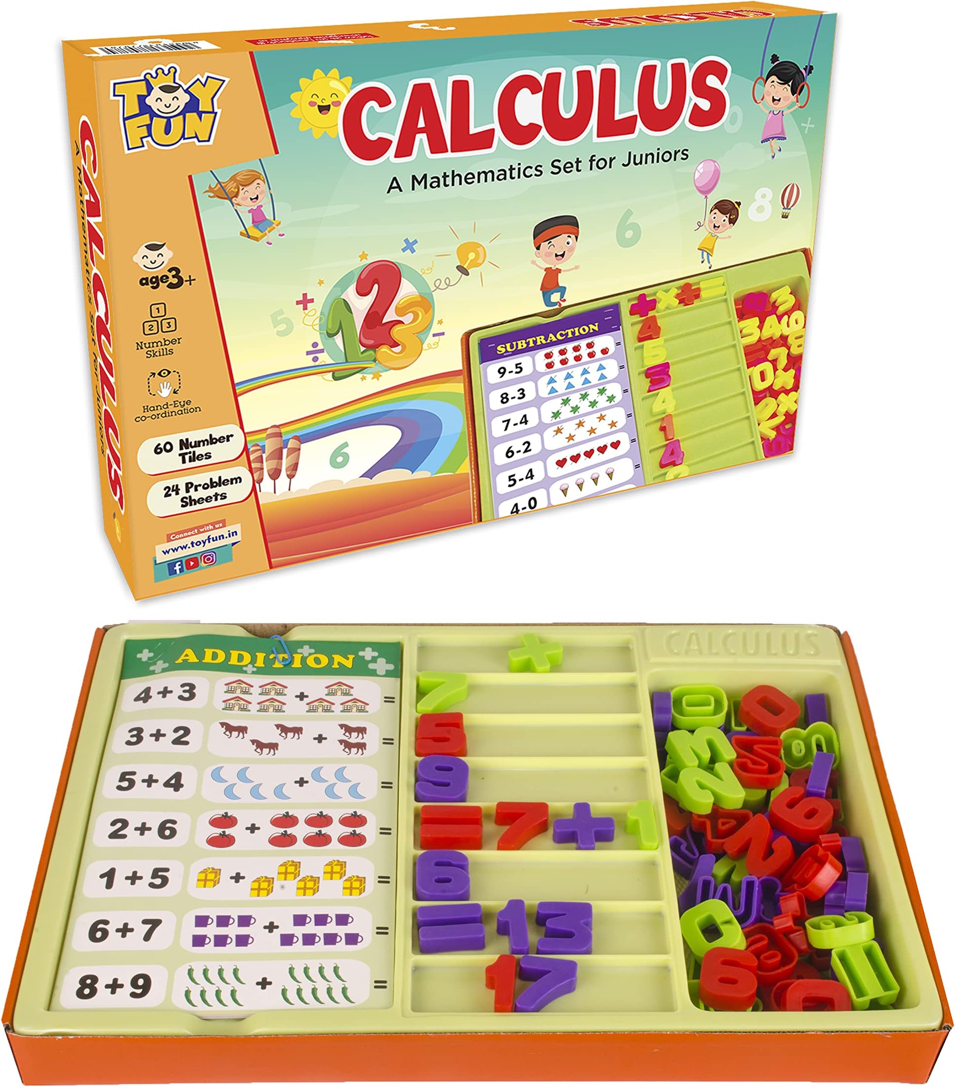 TOY FUN Calculus Maths Teaching Aid Educational Games for Kids 3 Years and Above