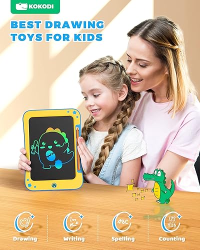 Miniatura 3 de KOKODI Tableta de escritura LCD de 85 pulgadas juguetes borrables para niños de 3 4 5 6 7 años regalos de cumpleaños tablero de garabatos de